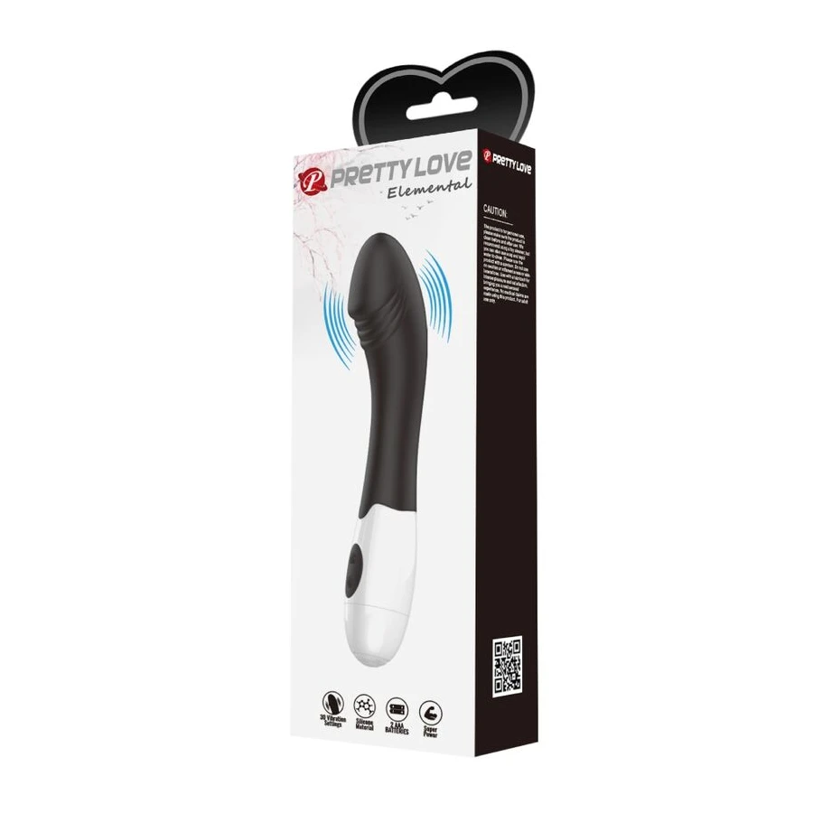 PRETTY LOVE - ELEMENTAL VIBRATORE G-SPOT 30 MODALIT NERO